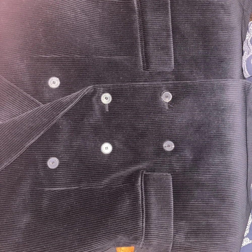 Kooples Woman's Black Corduroy Blazer 38R‎ NWT $615 Double Breasted Parisian
